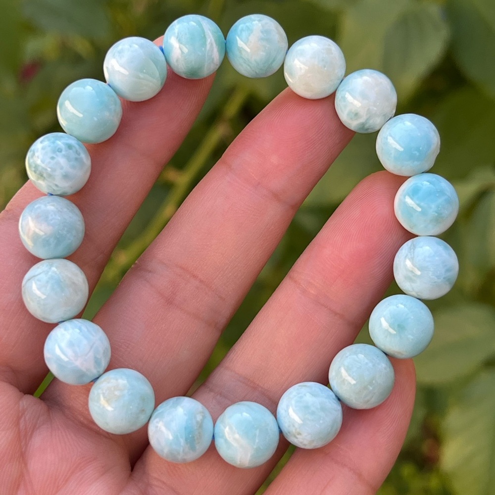 10mm stretchable malachite bracelet‎